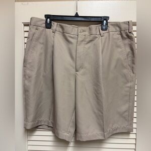 Nike Golf Mens 38 Dri Fit Khaki Performance Shorts 10 Inseam Outdoor Preppy